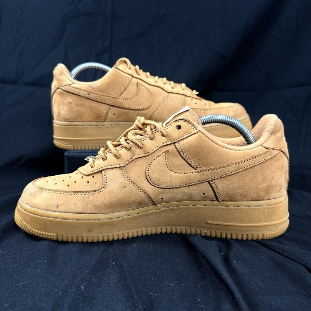 Nike Air Force 1 Supreme Wheat Men's Size 9.5 Sneakers - Picture 2 of 15